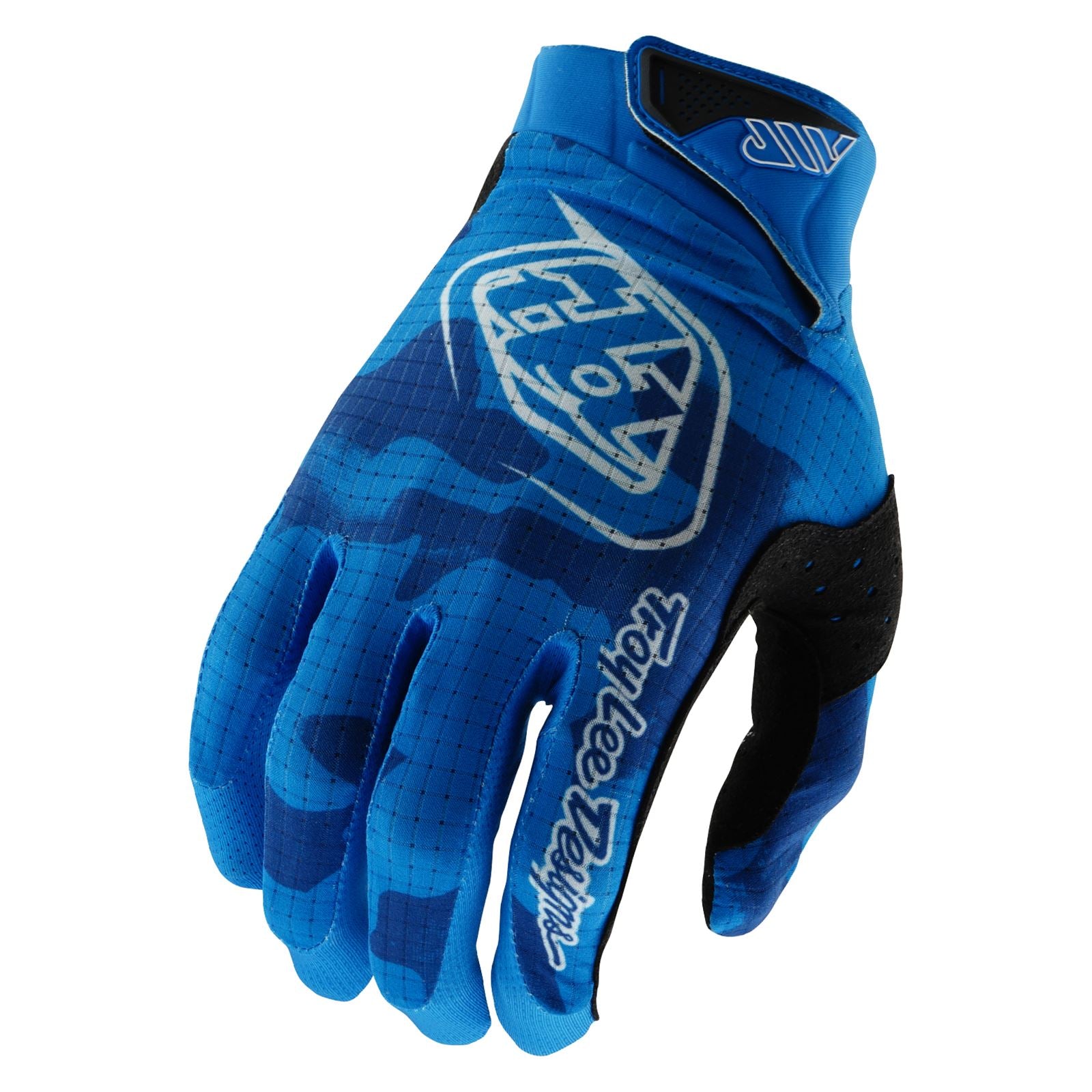 Troy Lee Designs Spring 2025 MX Gloves AIR Youth Blotted Bright Blue